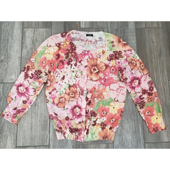 J.CREW Sweaters - J.Crew Women Pink Cardigan M